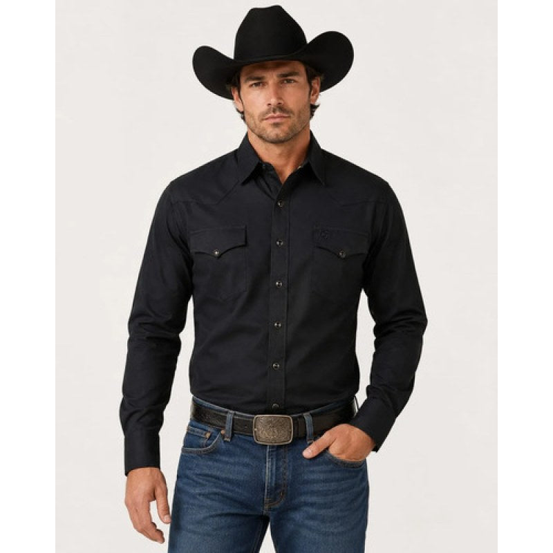 Camisa Winster Vaquera Clasica Lisa Basica #mlpos_1 | Color: Cambray NG #color_cambray_ng #sku_cambrayngl #sku_cambrayngm #sku_cambrayngs #sku_cambrayngxl #sku_cambrayngxxl