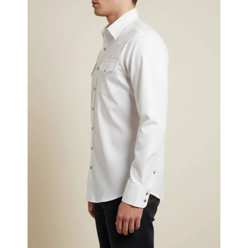 Camisa Winster Vaquera Clasica Lisa Basica #mlpos_2 | Color: Blanco #color_blanco #sku_mlm2227618223-182815942076 #sku_mlm2227618223-189359430865 #sku_mlm2227618223-189359430867 #sku_mlm2227618223-200845050949 #sku_mlm2227618223-200845050951