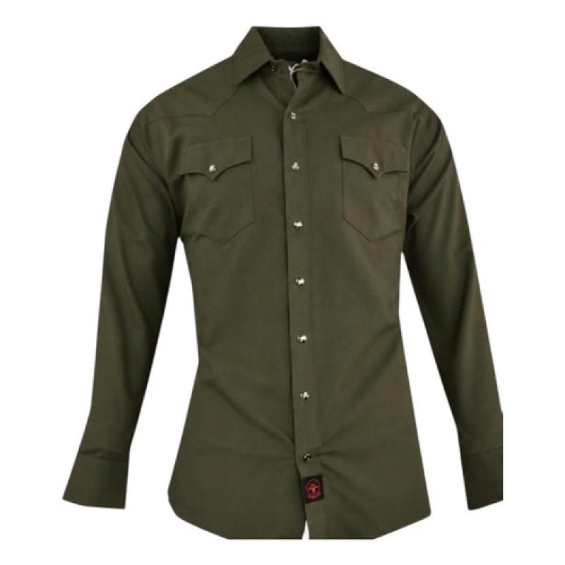 Camisa Winster Vaquera Clasica Lisa Basica #mlpos_28 | Color: Olivo #color_olivo #sku_winslsolvl #sku_winslsolvm #sku_winslsolvs #sku_winslsolvxl #sku_winslsolvxxl