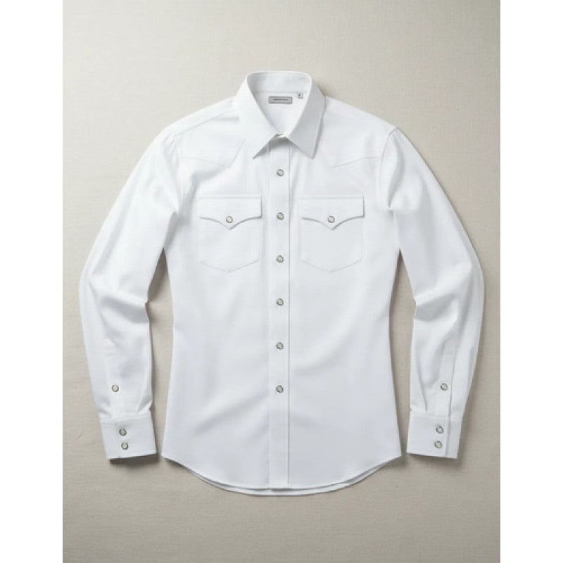 Camisa Winster Vaquera Clasica Lisa Basica #mlpos_4 | Color: Blanco #color_blanco #sku_mlm2227618223-182815942076 #sku_mlm2227618223-189359430865 #sku_mlm2227618223-189359430867 #sku_mlm2227618223-200845050949 #sku_mlm2227618223-200845050951