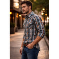 Camisa Winster Vaquera Checotah #mlpos_1 | Color: Olivo #color_olivo #sku_wnscthovl #sku_wnscthovm #sku_wnscthovs #sku_wnscthovxl #sku_wnscthovxxl