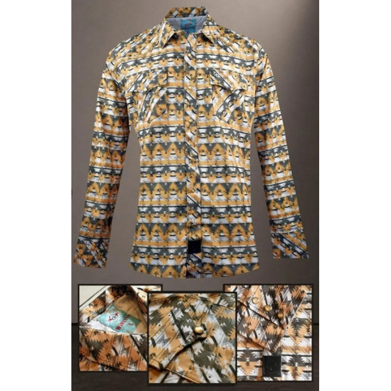 Camisa Winster Vaquera Checotah #mlpos_9 | Color: Amarilla Brillos #color_amarilla_brillos #sku_winschthambsl #sku_winschthambsm #sku_winschthambss #sku_winschthambsxl