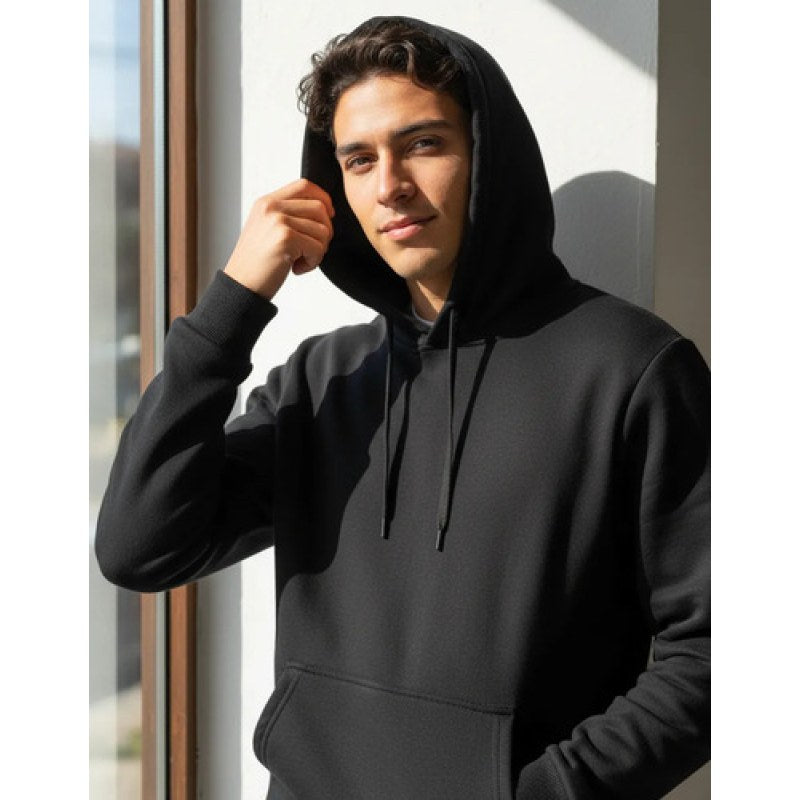 Sudadera Con Capucha Para Estampar Con Bolsa De Canguro #mlpos_1 | Color: Negro #color_negro #sku_mlm2232190199-186855961603 #sku_mlm2232190199-186855961605 #sku_mlm2232190199-186855961607