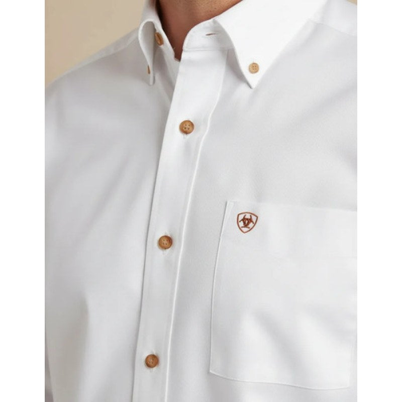 Camisa Vaquera Ariat Original Solid Twill Ftd Lisa Basica #mlpos_2 | Color: Blanco  10034230 #color_blanco_10034230 #sku_10034230blcl #sku_10034230blcm #sku_10034230blcs #sku_10034230blcxl #sku_10034230blcxs #sku_10034230blcxxl