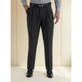 Pantalon Sansabelt Vestir Con Pinzas #mlpos_1 | Color: Negro #color_negro #sku_15q020ng32 #sku_15q020ng34