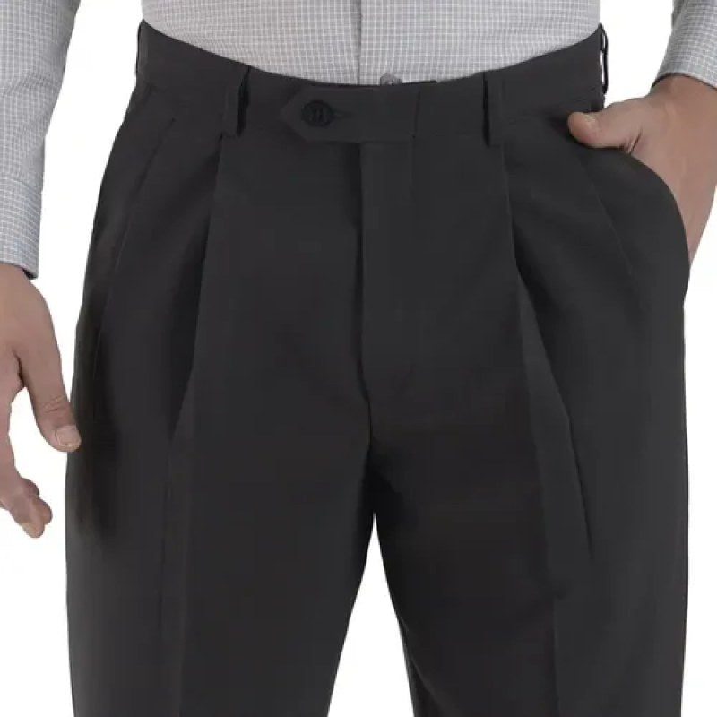 Pantalon Sansabelt Vestir Con Pinzas #mlpos_3 | Color: Negro #color_negro #sku_15q020ng32 #sku_15q020ng34