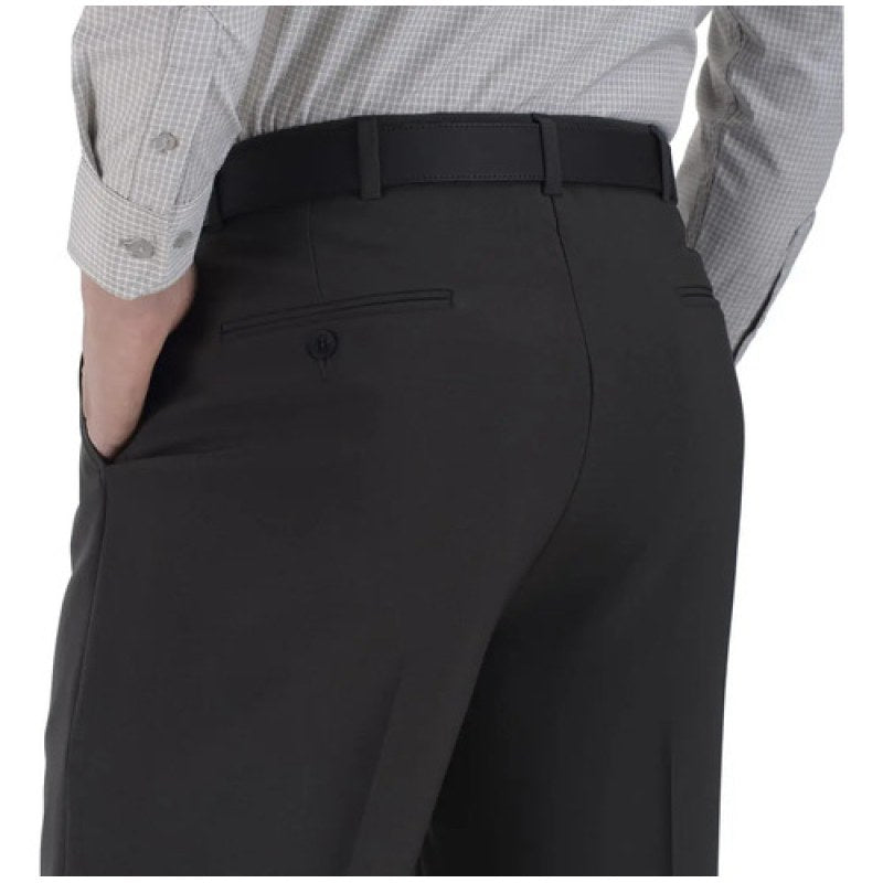 Pantalon Sansabelt Vestir Con Pinzas #mlpos_4 | Color: Negro #color_negro #sku_15q020ng32 #sku_15q020ng34