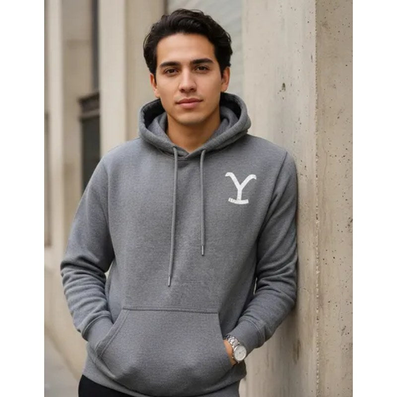 Sudadera Yellowstone Hoodie Original Caballero #mlpos_1 | Color: Oxford #color_oxford #sku_260323oxford2xl #sku_260323oxfordch #sku_260323oxfordm