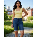 Short Bermuda Denizen From Levis Para Dama #mlpos_1 | Color: Azul #color_azul #sku_2482800582 #sku_2482800584 #sku_2482800588
