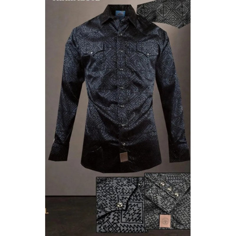 Camisa Winster Vaquera Foil Flock Buchona #mlpos_20 | Color: Chermus Negro #color_chermus_negro #sku_winschrmsngl #sku_winschrmsngm #sku_winschrmsngs #sku_winschrmsngxl #sku_winschrmsngxxl