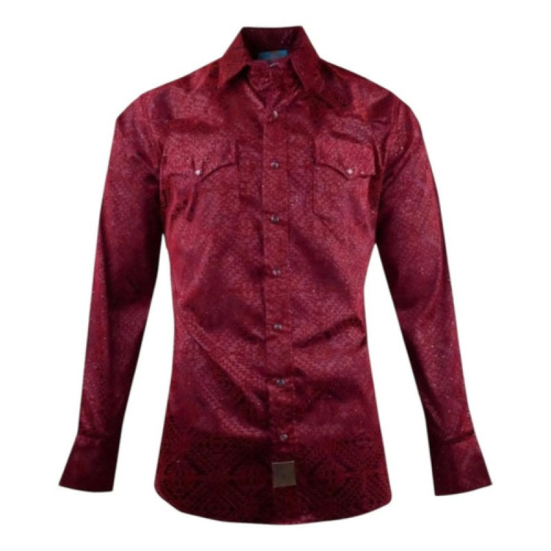 Camisa Winster Vaquera Foil Flock Buchona #mlpos_22 | Color: Chermus Vino #color_chermus_vino #sku_winschrmsvnl #sku_winschrmsvnm #sku_winschrmsvns #sku_winschrmsvnxl #sku_winschrmsvnxxl