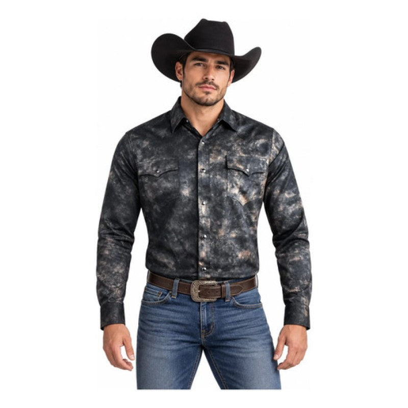 Camisa Winster Vaquera Foil Flock Buchona #mlpos_30 | Color: Tornasol Cafe #color_tornasol_cafe #sku_winstrnslcf3xl #sku_winstrnslcf4xl #sku_winstrnslcfl #sku_winstrnslcfm #sku_winstrnslcfs #sku_winstrnslcfxl #sku_winstrnslcfxxl