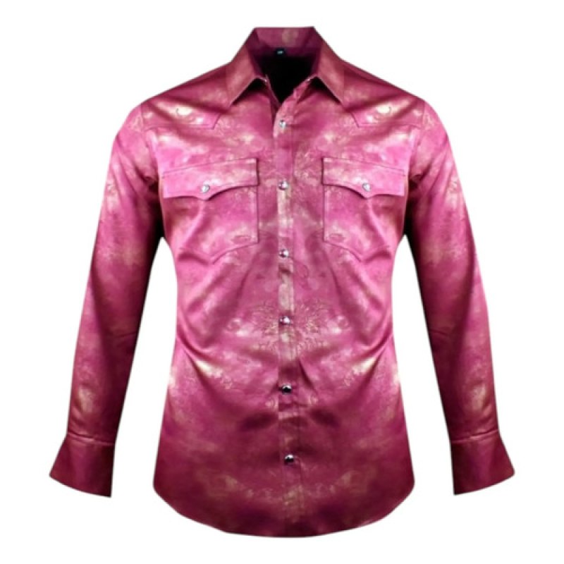 Camisa Winster Vaquera Foil Flock Buchona #mlpos_34 | Color: Tornasol Vino #color_tornasol_vino #sku_winstrnslvn1 #sku_winstrnslvn3xl #sku_winstrnslvn4xl #sku_winstrnslvnl #sku_winstrnslvnm #sku_winstrnslvnxl #sku_winstrnslvnxxl