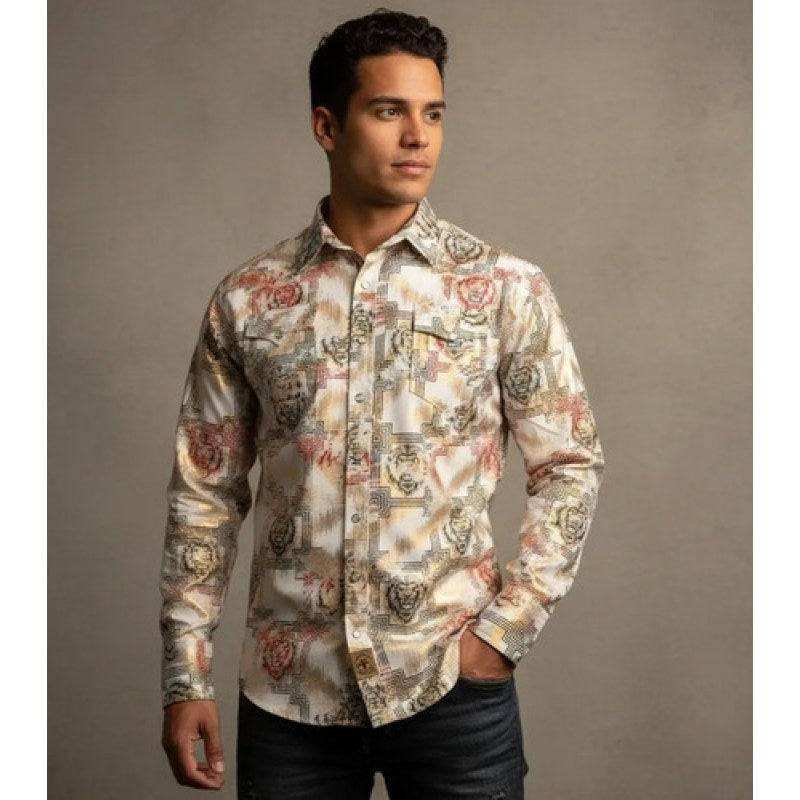 Camisa Winster Vaquera Foil Flock Buchona #mlpos_4 | Color: Foil Leon #color_foil_leon | Talla: M #sku_mlm2389990287-189362015307