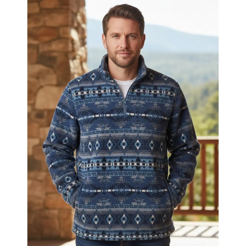Chamarra Wrangler  Sueter Sudadera Pullover Sherpa Jacket Azul 112374156 M #mlpos_1 #sku_mlm2397537875