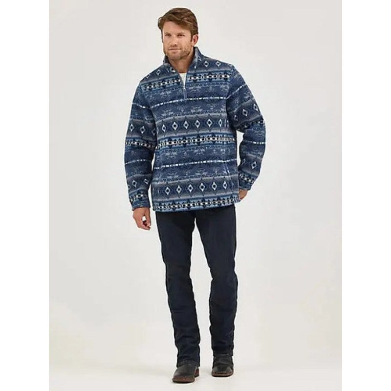 Chamarra Wrangler  Sueter Sudadera Pullover Sherpa Jacket Azul 112374156 M #mlpos_2 #sku_mlm2397537875