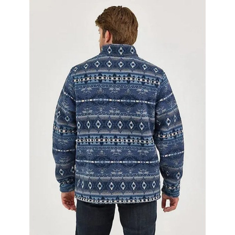 Chamarra Wrangler  Sueter Sudadera Pullover Sherpa Jacket Azul 112374156 M #mlpos_4 #sku_mlm2397537875