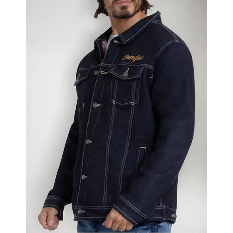 Chamarra Con Forro Franela Wrangler  Caballero #mlpos_2 | Color: 1685 #color_1685 #sku_112351685azleeg #sku_112351685azleg #sku_112351685azlg #sku_mlm2410548710-204347355751