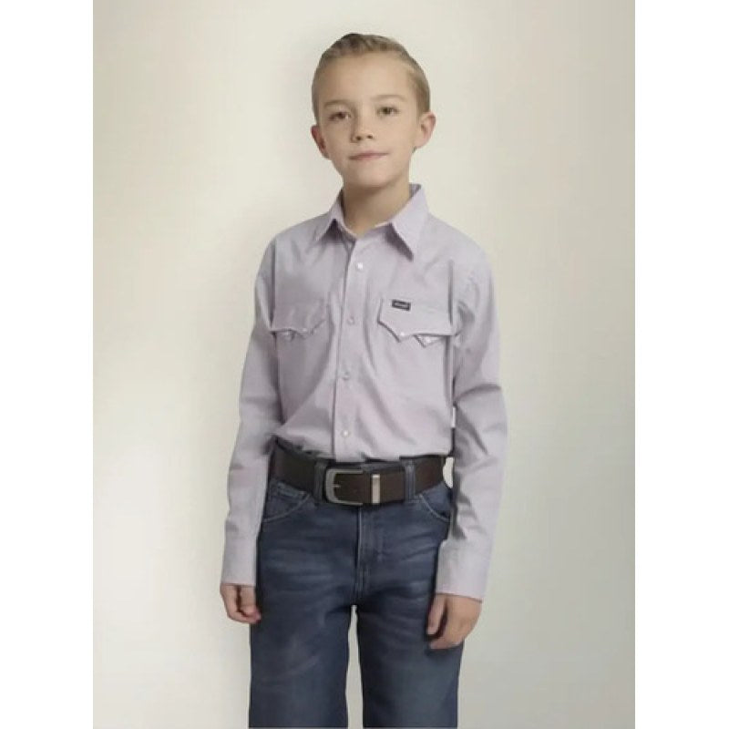 Camisa Vaquera Western Wrangler Niño Moda #mlpos_17 | Color: Rojo 0412 #color_rojo_0412 #sku_112360412rjch #sku_112360412rjm