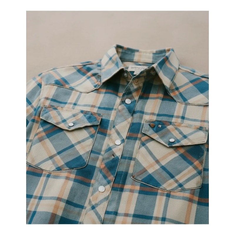 Camisa Vaquera Western Wrangler Niño Moda #mlpos_22 | Color: Panilla Beige #color_panilla_beige #sku_112381392xl
