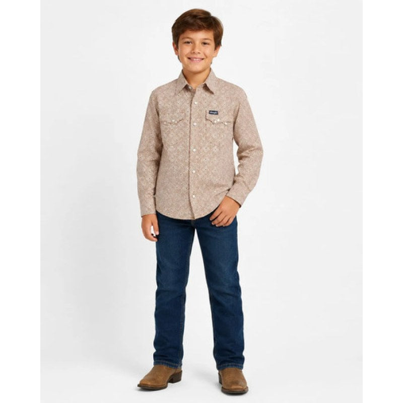 Camisa Vaquera Western Wrangler Niño Moda #mlpos_26 | Color: 112381387 #color_112381387 #sku_112381387m