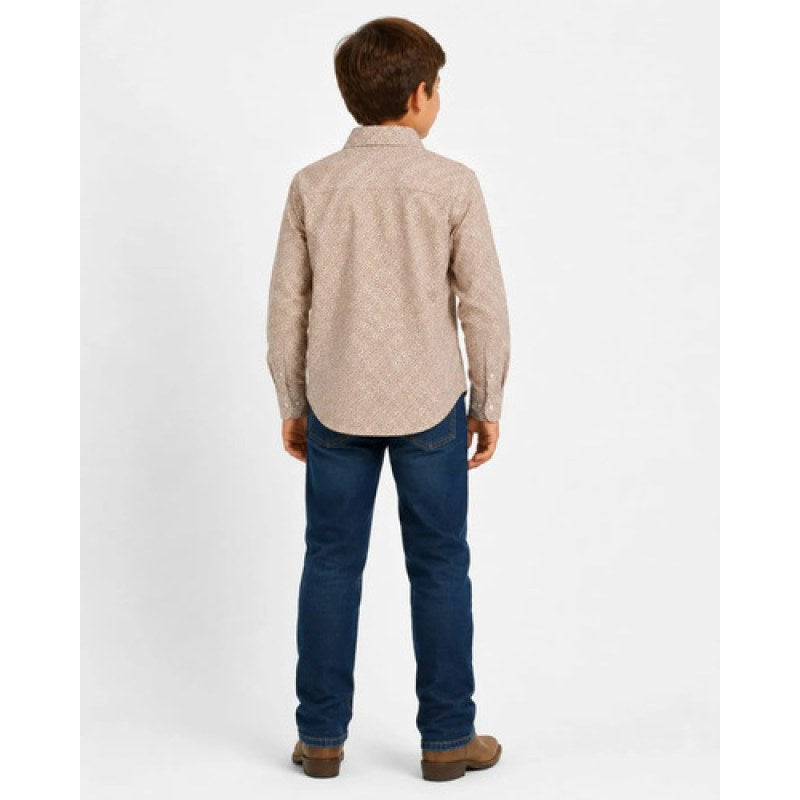 Camisa Vaquera Western Wrangler Niño Moda #mlpos_28 | Color: 112381387 #color_112381387 #sku_112381387m