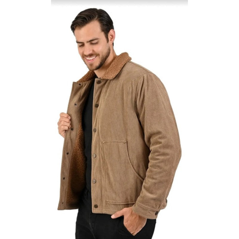 Chamarra Wrangler Panilla Con Borrega Hombre #mlpos_4 | Color: Beige #color_beige #sku_wco2520ch #sku_wco2520eg #sku_wco2520g #sku_wco2520m