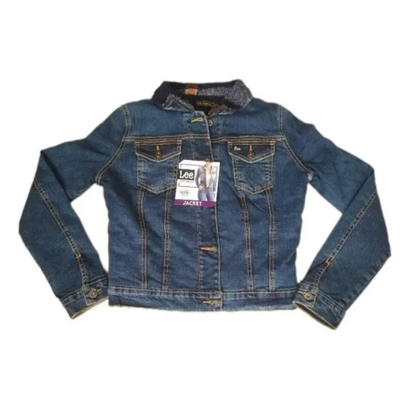 Chamarra Mezclilla Borrega Lee Dama Azul Borrega 112346668 Eg #mlpos_2 #sku_112346668azleg