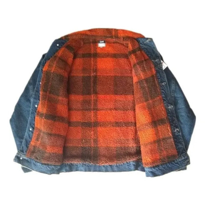 Chamarra Mezclilla Borrega Lee Dama Azul Borrega 112346668 Eg #mlpos_4 #sku_112346668azleg