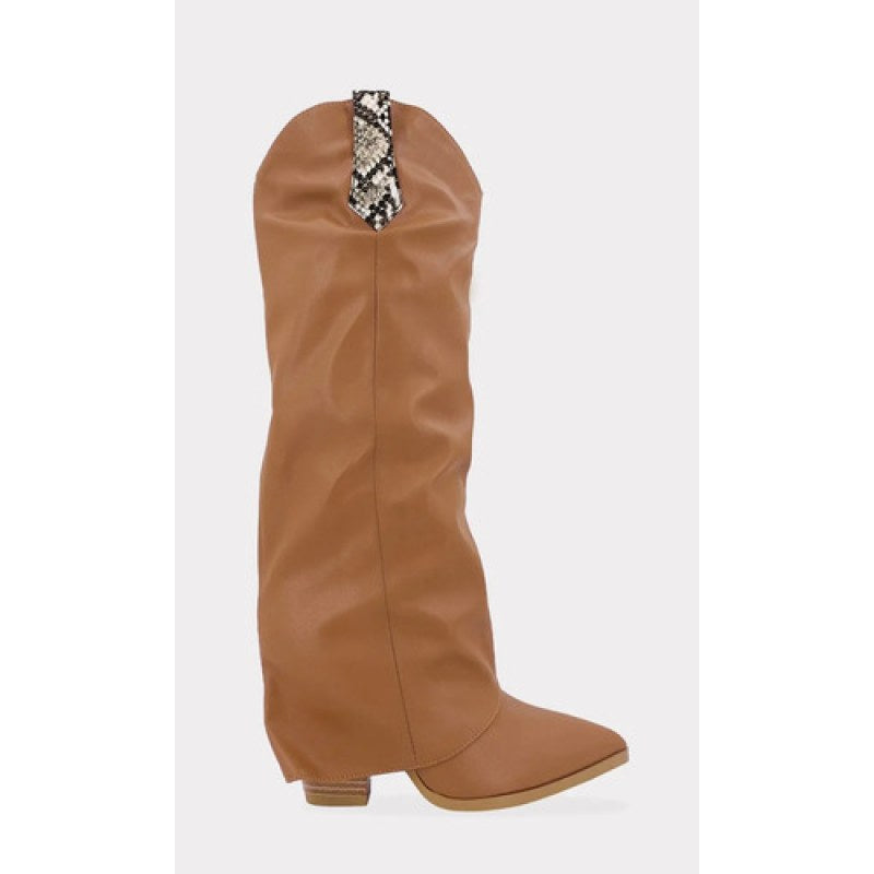 Bota Botin Vaquero Moda #mlpos_2 | Color: Camel #color_camel | Talla: 24 MX #sku_mlm2510081407-186325620674