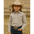 Blusa Camisa Vaquera Old West Para Niña Cowgirl Western Beige 16 #mlpos_1 #sku_8520001880416
