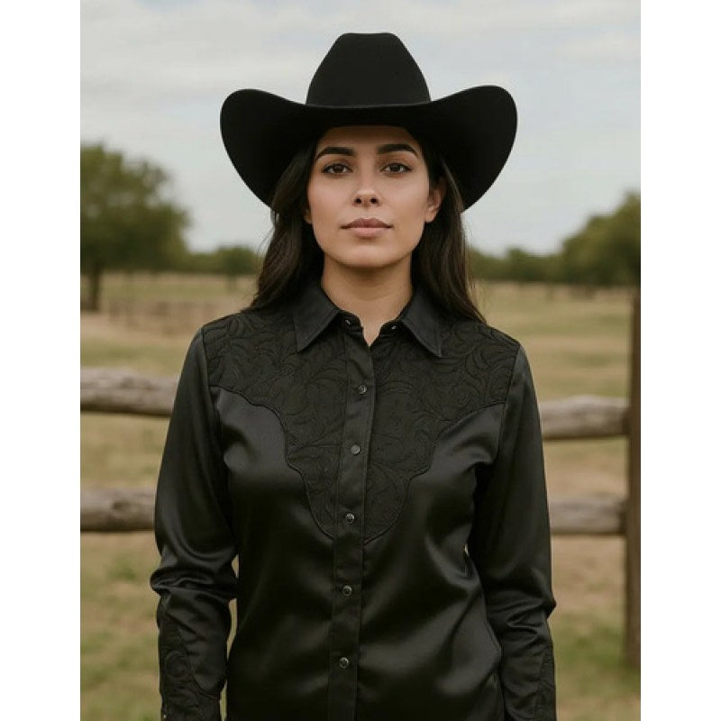 Blusa Camisa Vaquera Rangers Para Dama #mlpos_1 | Color: Negro DA01 #color_negro_da01 #sku_mlm2562207795-192963280585 #sku_mlm2562207795-192963280587 #sku_mlm2562207795-192963280589 #sku_mlm2562207795-192963280591