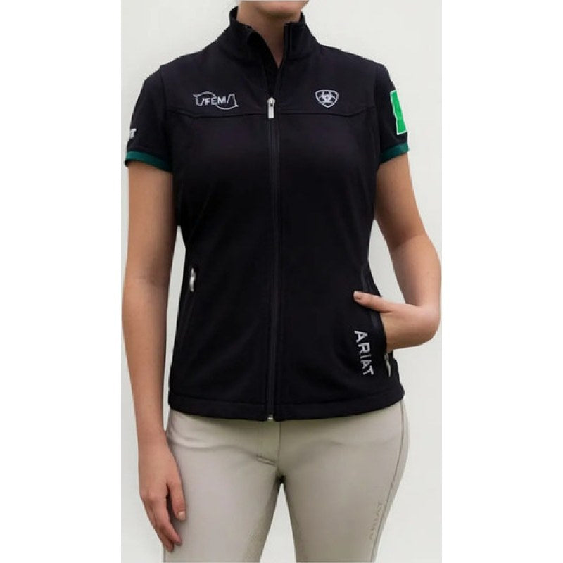 Chaleco  Ariat Softshell Vest Dama #mlpos_4 | Color: Negro Mexico 2480 #color_negro_mexico_2480 | Talla: L #sku_10032480ngmxl