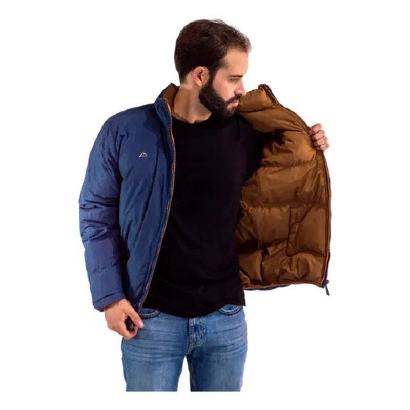 Chamarra Denver Doble Vista Caballero Pluma De Ganso Camel/navy Jk120517me64 Ch #mlpos_2 #sku_jk120517me64ch
