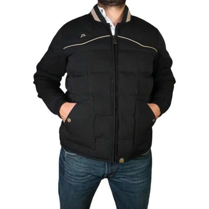 Chamarra Denver Pluma De Ganso Loneta Negro S #mlpos_2 #sku_jk0314cv12ngch
