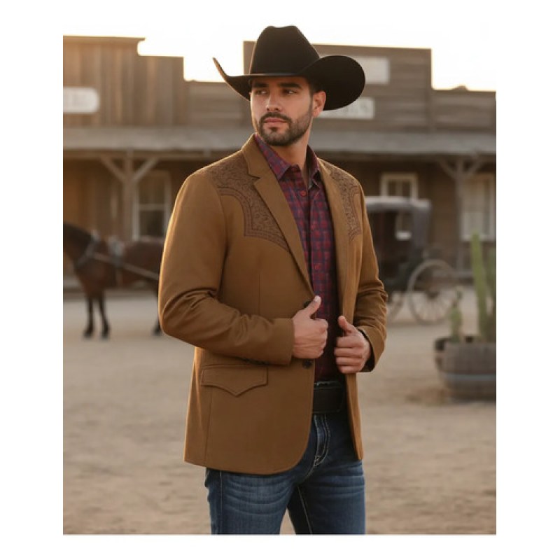 Saco Vaquero Montero Tipo Gamuzina Lamasini #mlpos_1 | Color: Camel #color_camel #sku_lam516c2xl #sku_lam516c3xl #sku_lam516c4xl #sku_lam516cl #sku_lam516cm #sku_lam516cs #sku_lam516cxl