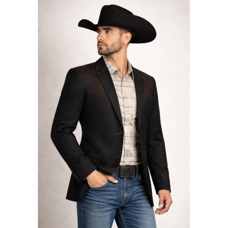 Saco Vaquero Montero Tipo Gamuzina Lamasini #mlpos_21 | Color: Black/Brown #color_blackbrown #sku_mt2182bb2xl #sku_mt2182bb3xl #sku_mt2182bb4xl #sku_mt2182bbl #sku_mt2182bbm #sku_mt2182bbs #sku_mt2182bbxl