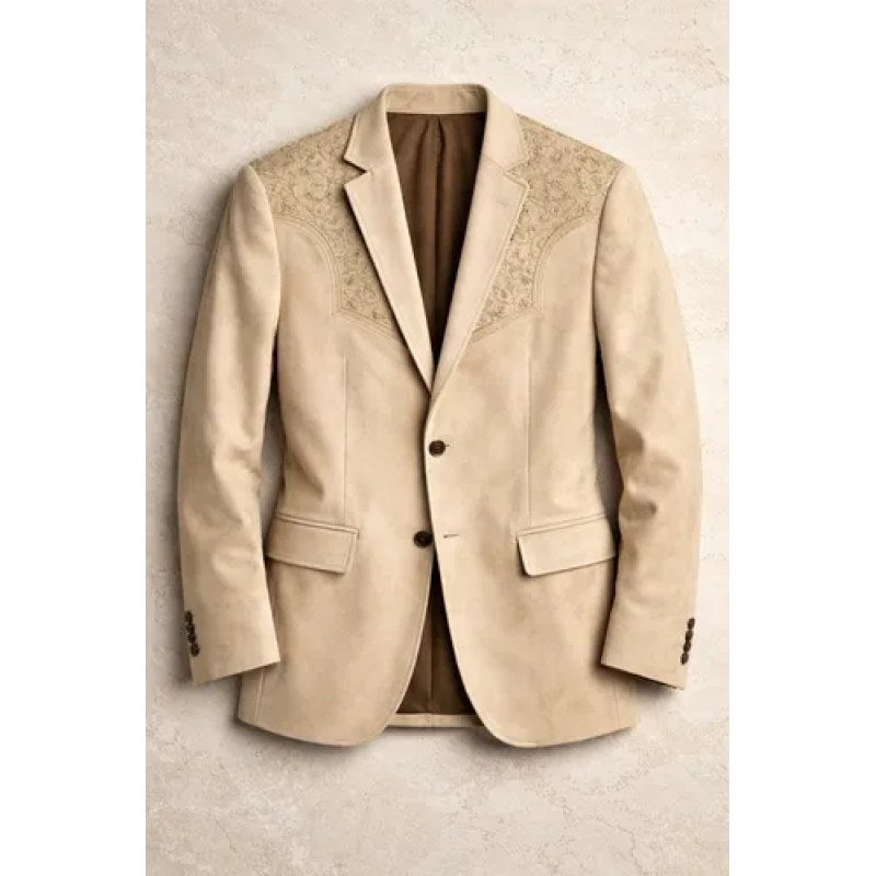 Saco Vaquero Montero Tipo Gamuzina Lamasini #mlpos_33 | Color: Biege #color_biege | Talla: S #sku_mt2182b2xl #sku_mt2182b3xl #sku_mt2182b4xl #sku_mt2182bl #sku_mt2182bm #sku_mt2182bs #sku_mt2182bxl