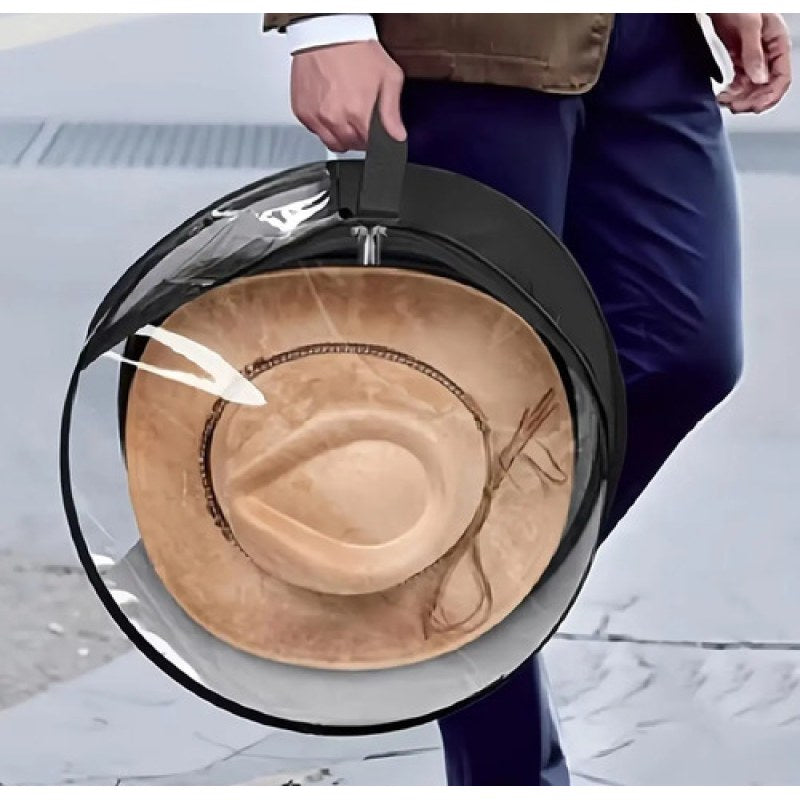 Bolsa De Almacenaje Transparente Para Sombrero Portatil Transparente Unitalla #mlpos_2 #sku_mlm2716568377