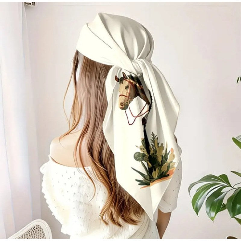 Panuelo Bandana  Paliacate De Dama #mlpos_12 | Color: HUESO #color_hueso | Talla: Unitalla #sku_mlm2716591365-199933501449