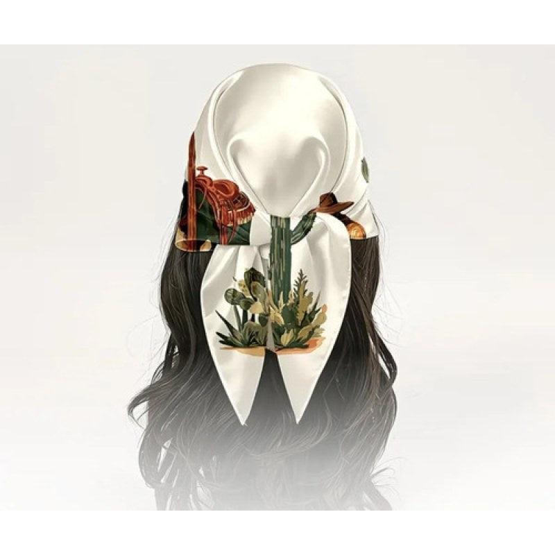 Panuelo Bandana  Paliacate De Dama #mlpos_13 | Color: HUESO #color_hueso | Talla: Unitalla #sku_mlm2716591365-199933501449