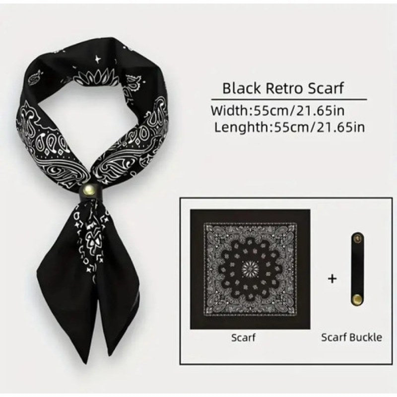 Panuelo Bandana  Paliacate De Dama #mlpos_2 | Color: Negro #color_negro | Talla: Unitalla #sku_mlm2716591365-189897718982