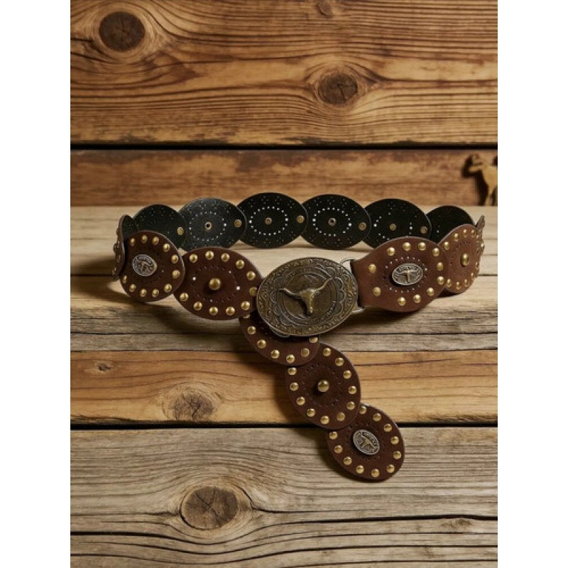 Cinturon Cinto Vaquero Para Dama #mlpos_1 | Color: Marrón #color_marrn #sku_cintshcf
