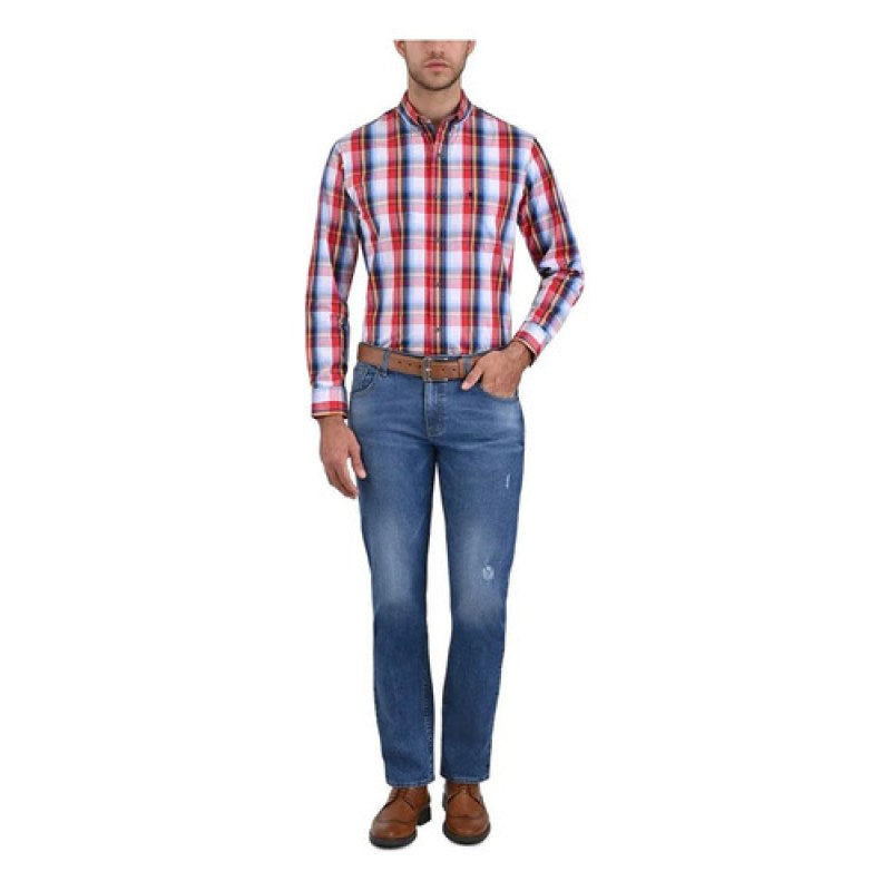 Pantalon Yale Mezclilla Slim Fit Para Hombre B384-18 33 #mlpos_2 #sku_b3841833
