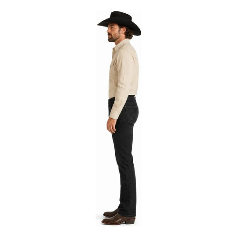 Pantalon Retro Wrangler Slim Boot Caballero Moda Straight #mlpos_9 | Color: 6028 #color_6028 | Talla: 38x32 #sku_1123460283832