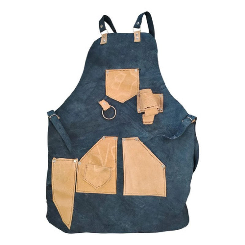 Mandil De Piel Para Cocina Parrilla Y Carne Asada Multiusos Marino #mlpos_1 #sku_mpcpcam