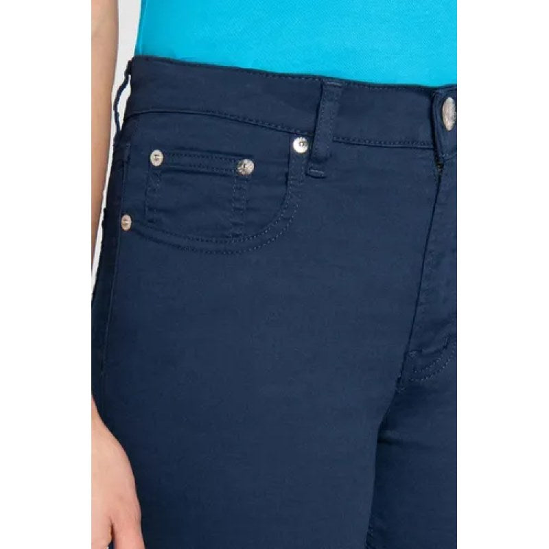 Pantalon Oggi Jeans Atraction Gabardina Recto Mujer #mlpos_12 #mlitem_MLM2901841047 | Color: Marino | Talla: 9 #color_marino #sku_atrmn9
