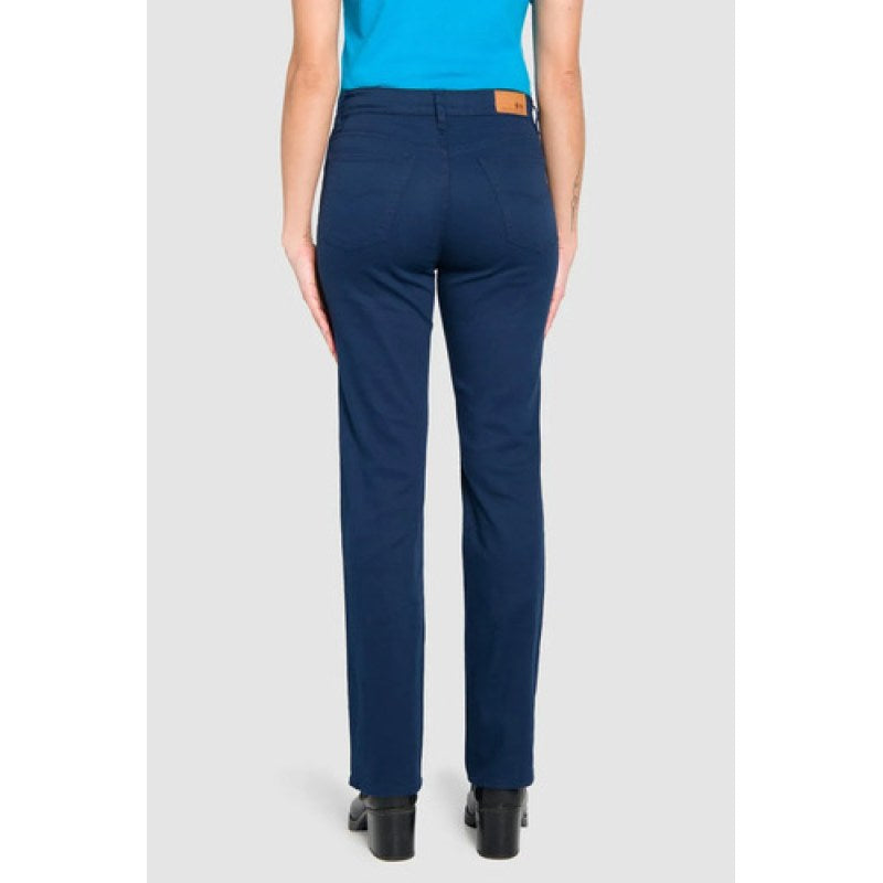 Pantalon Oggi Jeans Atraction Gabardina Recto Mujer #mlpos_14 #mlitem_MLM2901841047 | Color: Marino | Talla: 9 #color_marino #sku_atrmn9