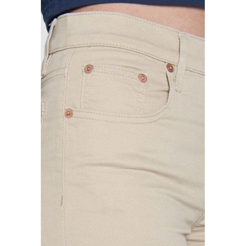 Pantalon Oggi Jeans Atraction Gabardina Recto Mujer #mlpos_4 #mlitem_MLM2901803491 | Color: Beige | Talla: 9 #color_beige #sku_atrbg9 #sku_atrbg15