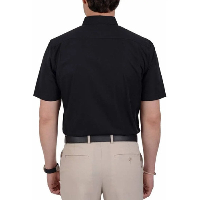 Camisa Yale Casual Manga Corta Lisa Classic Fit Negro Lisa Xl #mlpos_2 #sku_cam2125422009xl